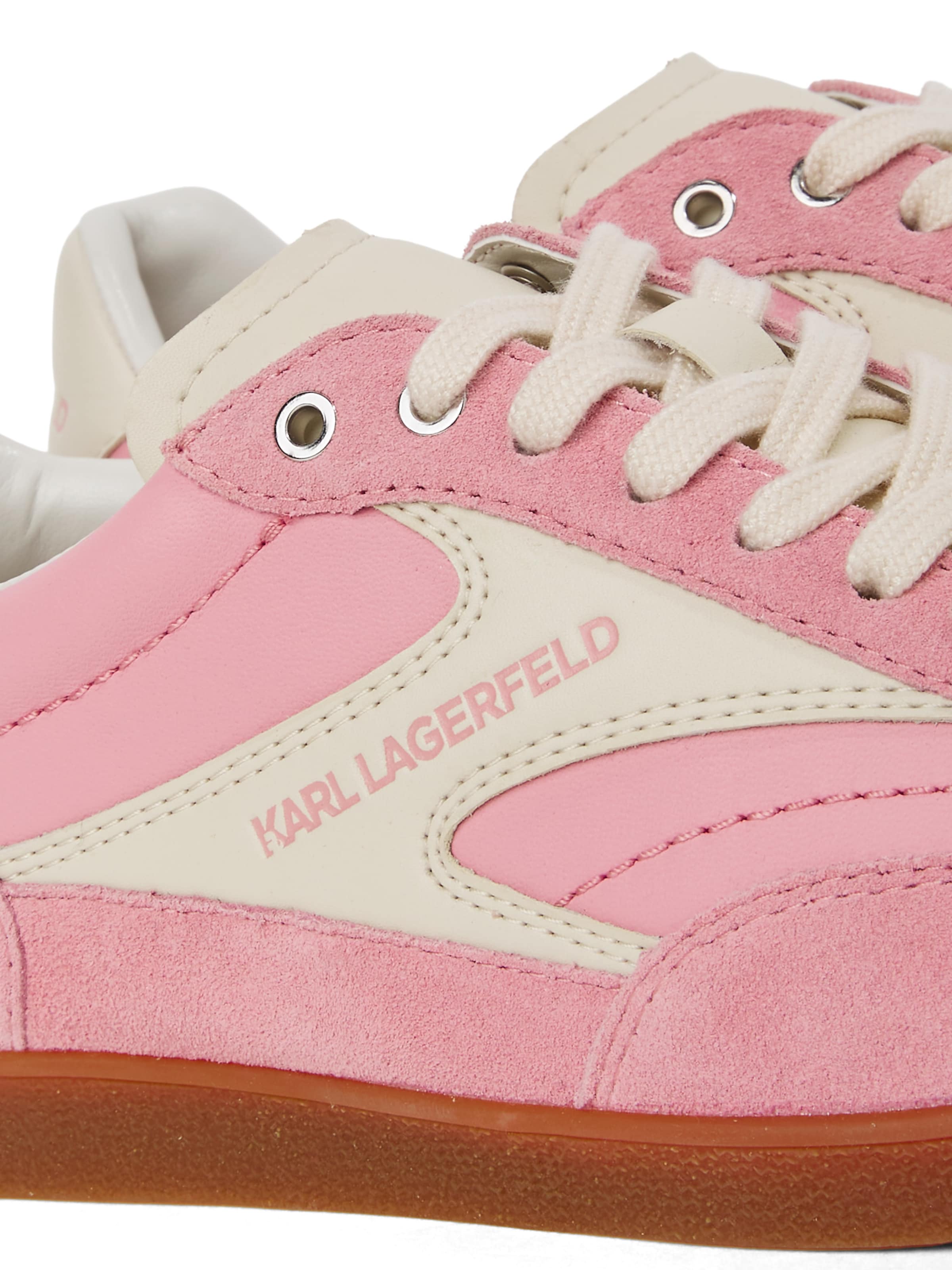 KARL LAGERFELD JEANS Matalavartiset tennarit 'Kandidate' värissä vaaleanpunainen