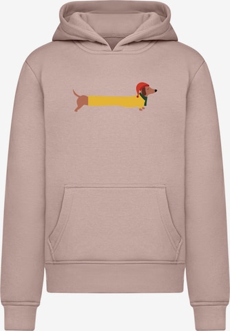 Merchcode Sweatshirt 'Christmas Dog' in Pink: Vorderseite