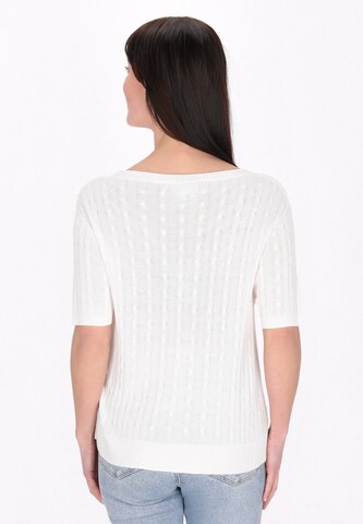 usha BLUE LABEL Knit cardigan in White