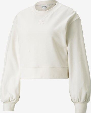 PUMA Sweatshirt in Weiß: front