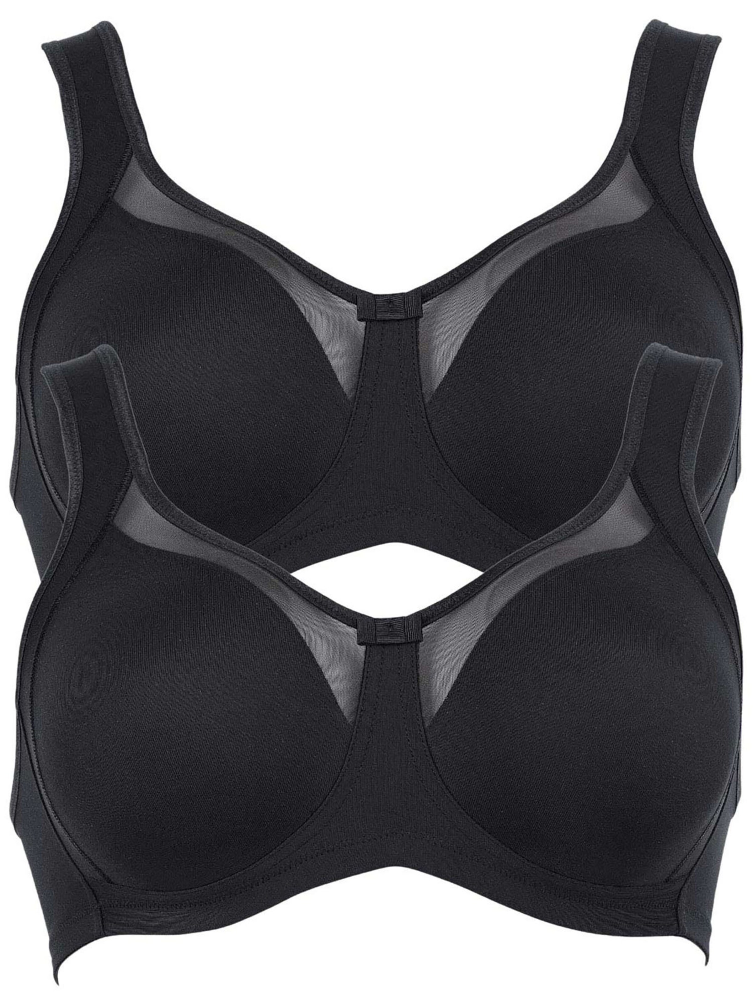 ANITA Minimiser Bra 'Clara' in Black: front