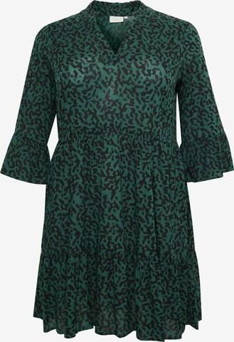 KAFFE CURVE Платье 'Cedina' в Зеленый: спереди
