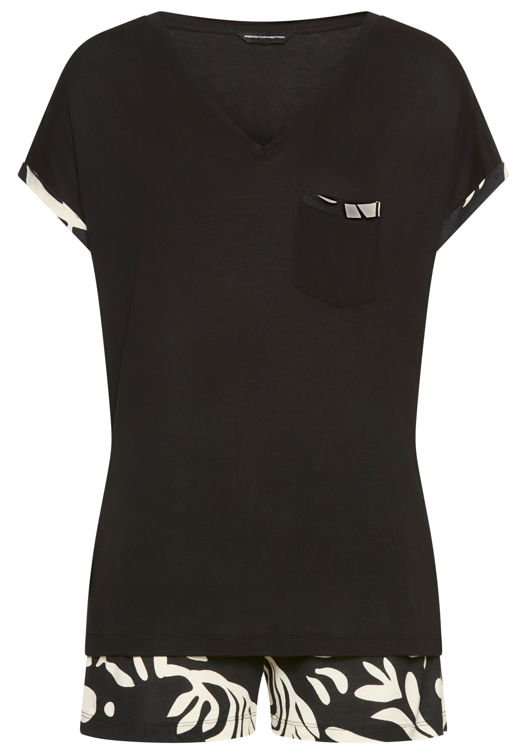 Shorty FRENCH CONNECTION en noir : devant