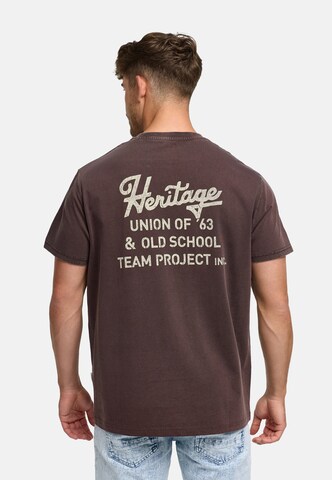 INDICODE JEANS Shirt 'INHeritage' in Brown