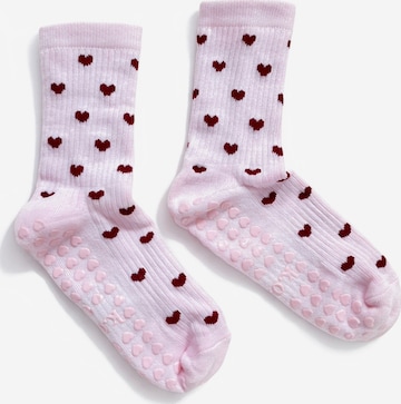 KORRHAUS Sports socks 'Rosalie' in Pink: front