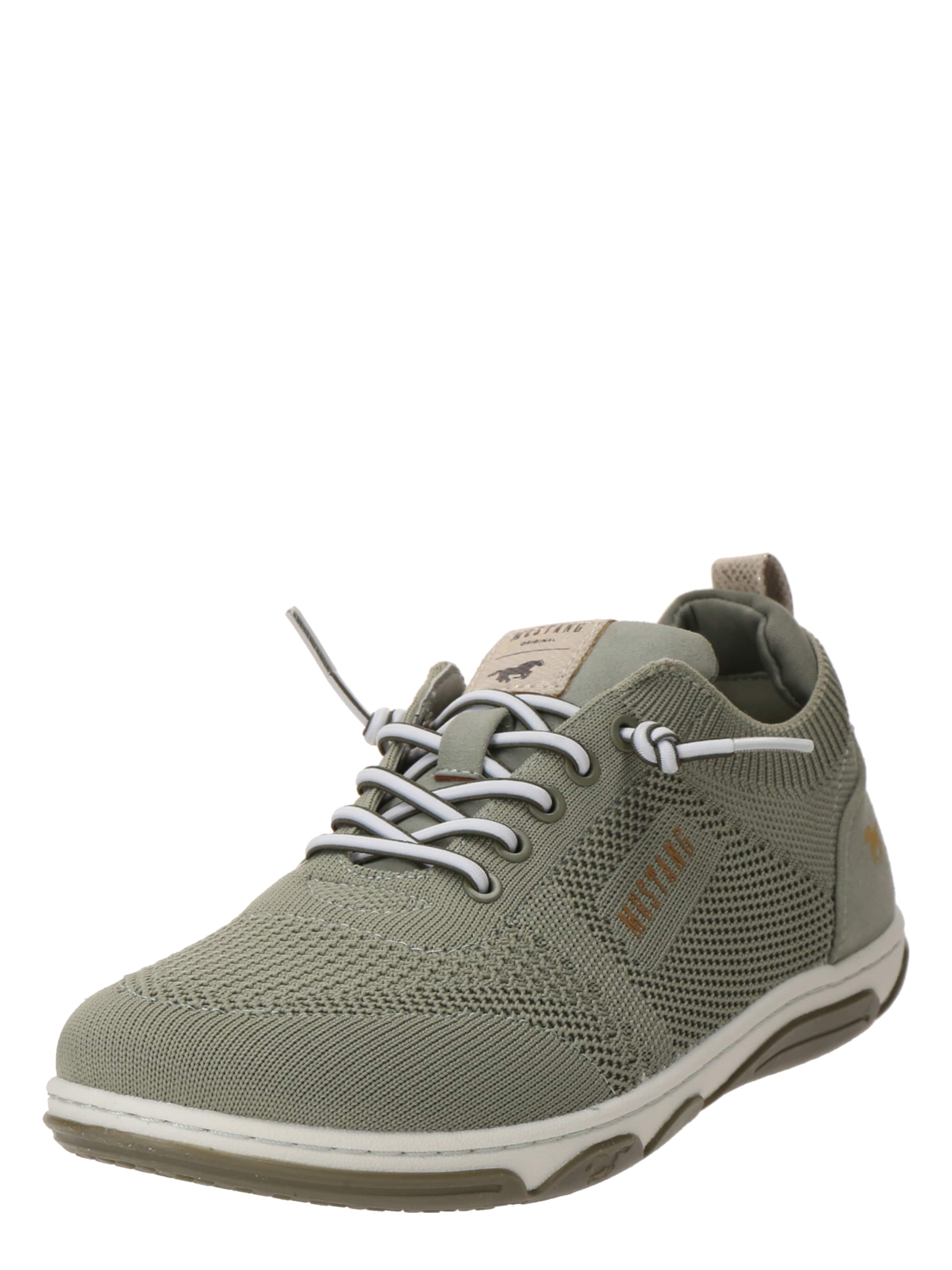 Sneaker bassa di MUSTANG in verde: frontale