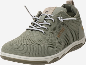 Sneaker bassa di MUSTANG in verde: frontale