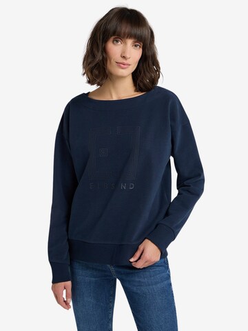 Elbsand Sweatshirt 'Felis' in Blauw: voorkant