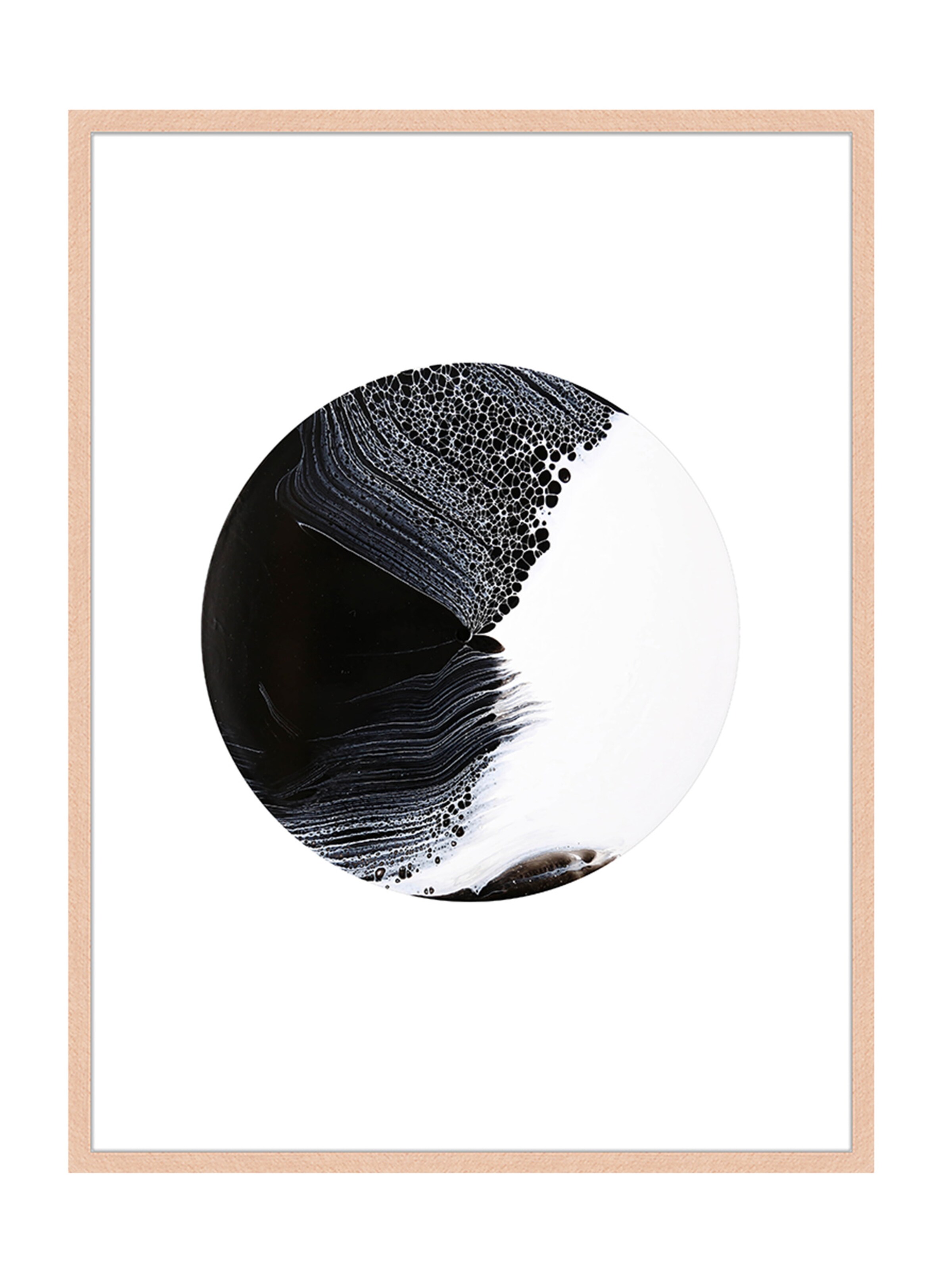Liv Corday Bild 'Abstract Moon' in Braun: Vorderseite
