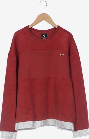 NIKE Sweatshirt & Zip-Up Hoodie in M in Red: front