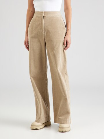 MSCH COPENHAGEN Wide Leg Hose 'Geggo' in Beige: predná strana