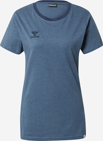 T-shirt fonctionnel 'Move' Hummel en bleu : devant