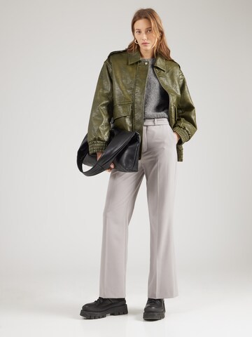 DRYKORN Loose fit Trousers with creases 'ARGUE' in Grey