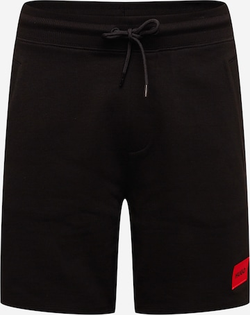 HUGO Red Regular Trousers 'Diz' in Black: front