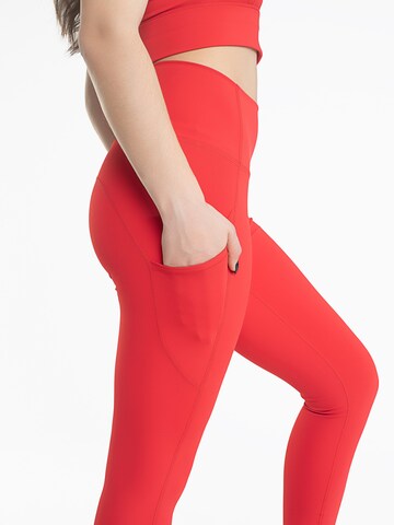 Skinny Pantalon de sport Spyder en rouge