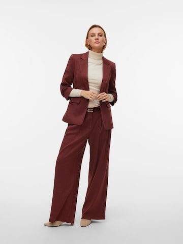 VERO MODA Широкий Брюки со складками 'VMSTEFFI' в Красный