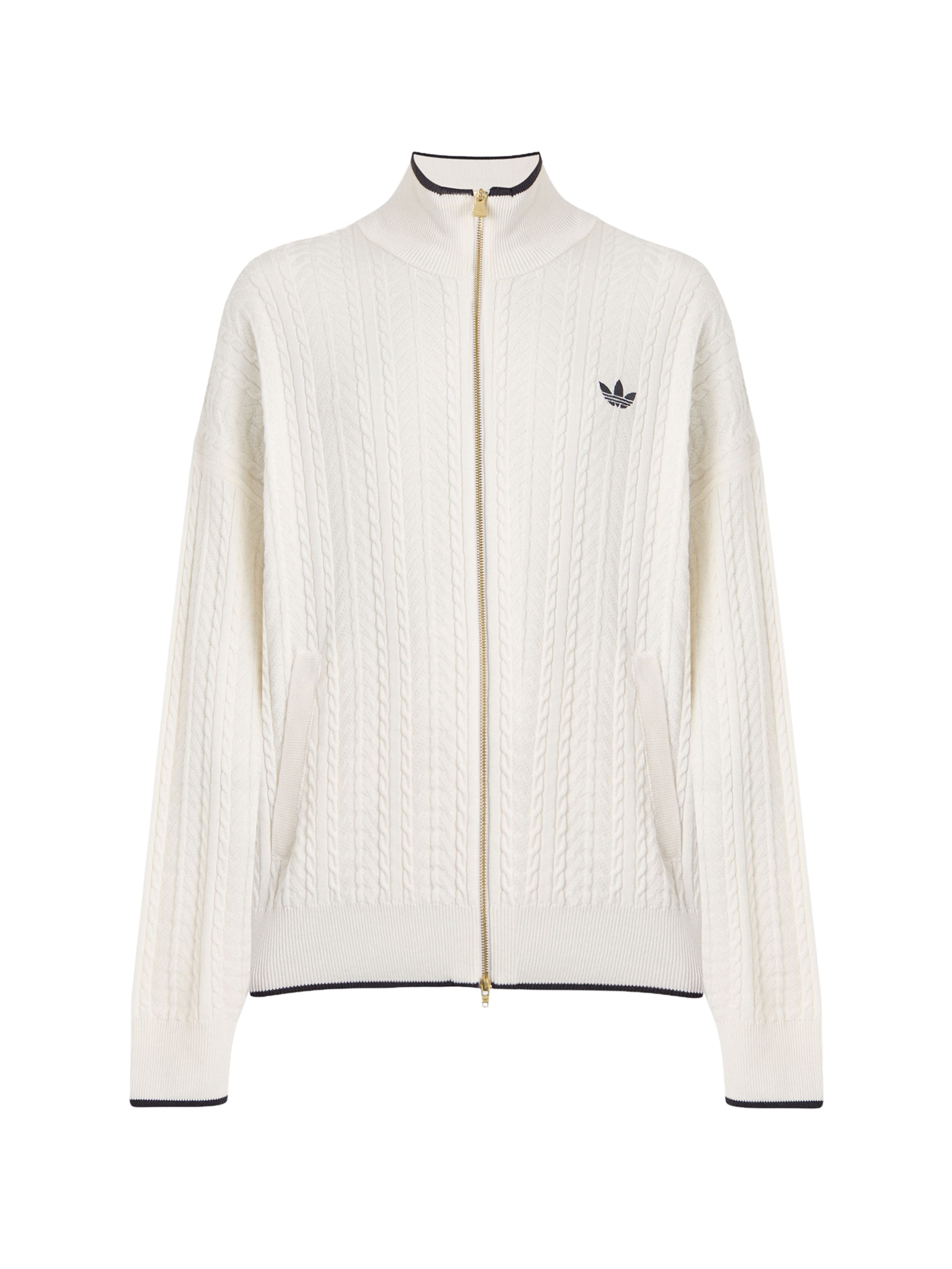 ADIDAS ORIGINALS Strickjacke 'FIREBIRD' in Weiß: Vorderseite