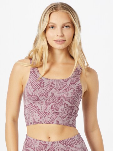 Hey Honey Bralette Sports Bra in Purple: front