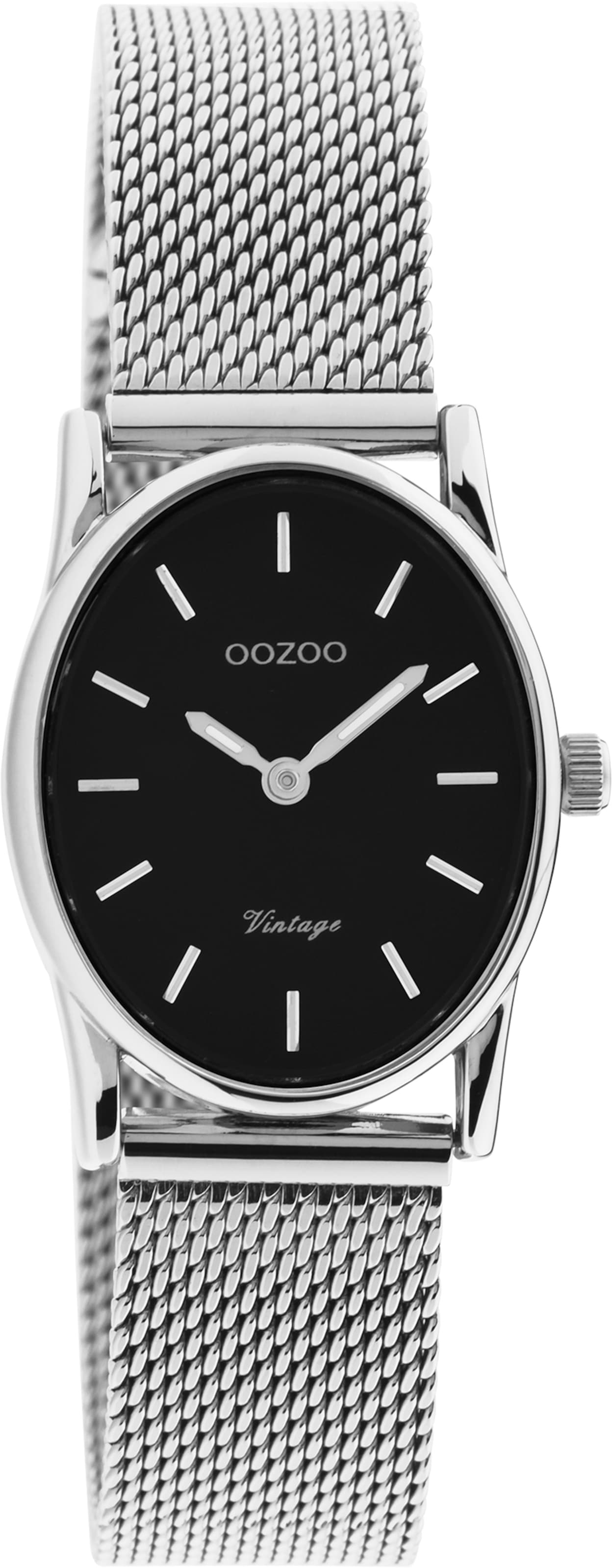 OOZOO Analog Watch in Silver: front