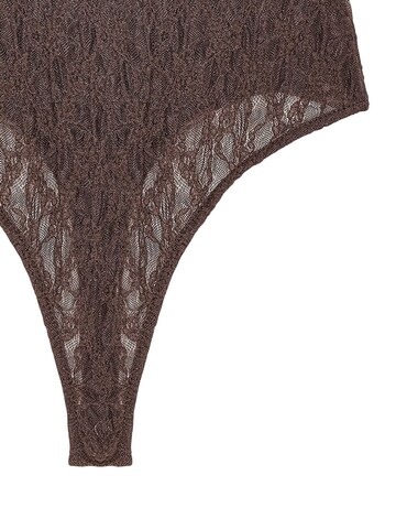 Dilvin Bodysuit 'Blusen' in Brown