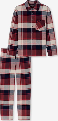 Pyjama long 'Selected Premium Warming' SCHIESSER en bleu : devant