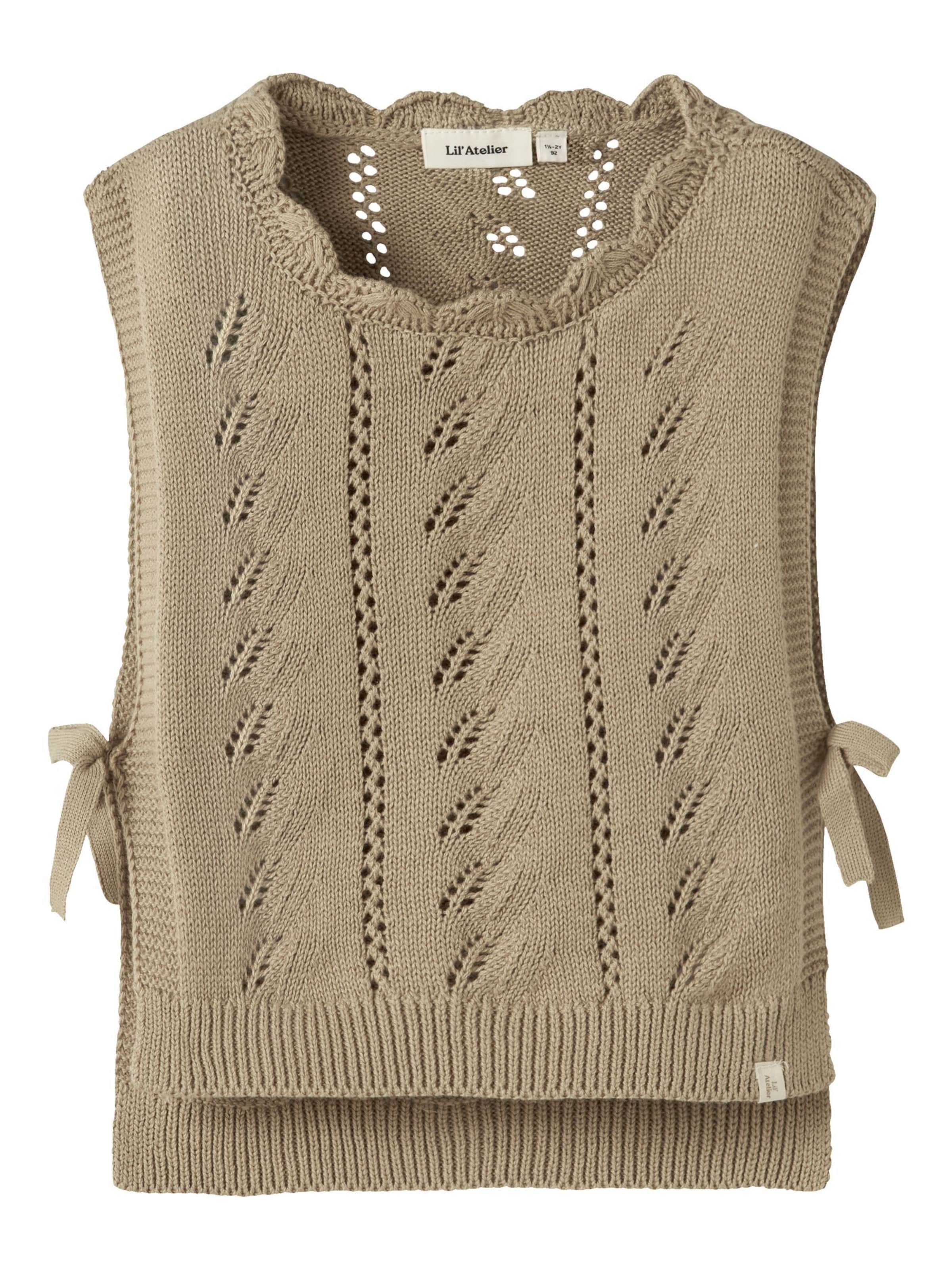 Lil'Atelier Sweater in Beige: front