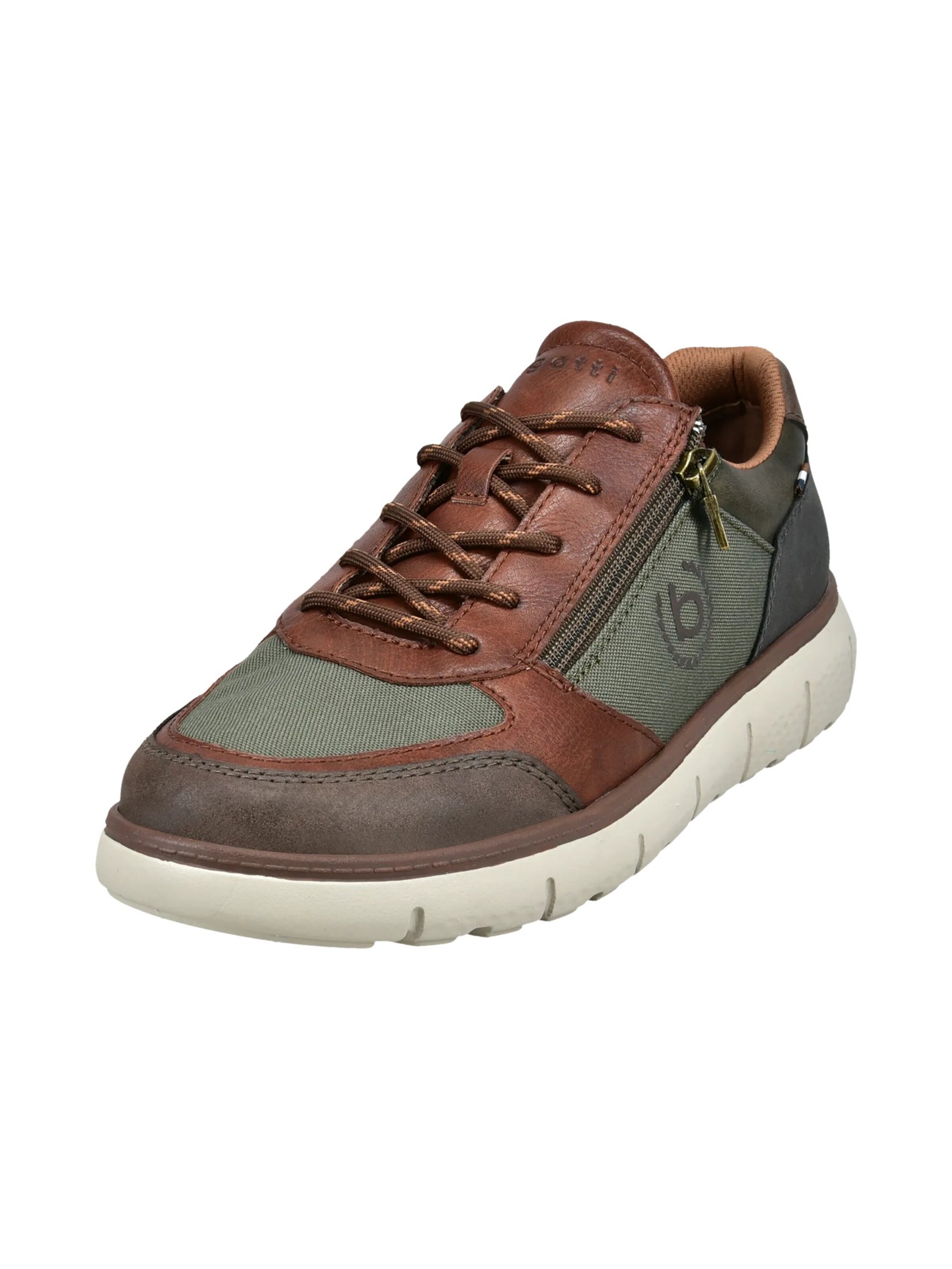 bugatti Αθλητικό παπούτσι με κορδόνια σε πράσινο: μπροστά