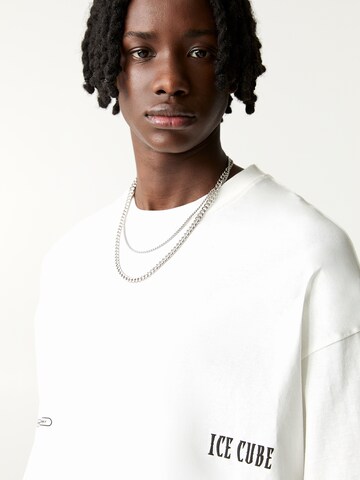 Pull&Bear Shirt 'ICE CUBE' in White