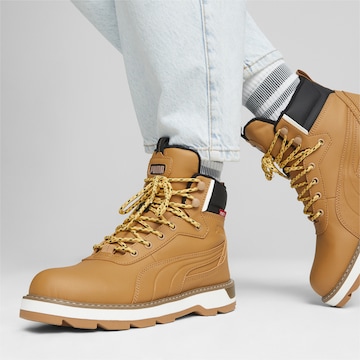PUMA Lace-Up Boots 'Desierto v3 Puretex' in Brown: front