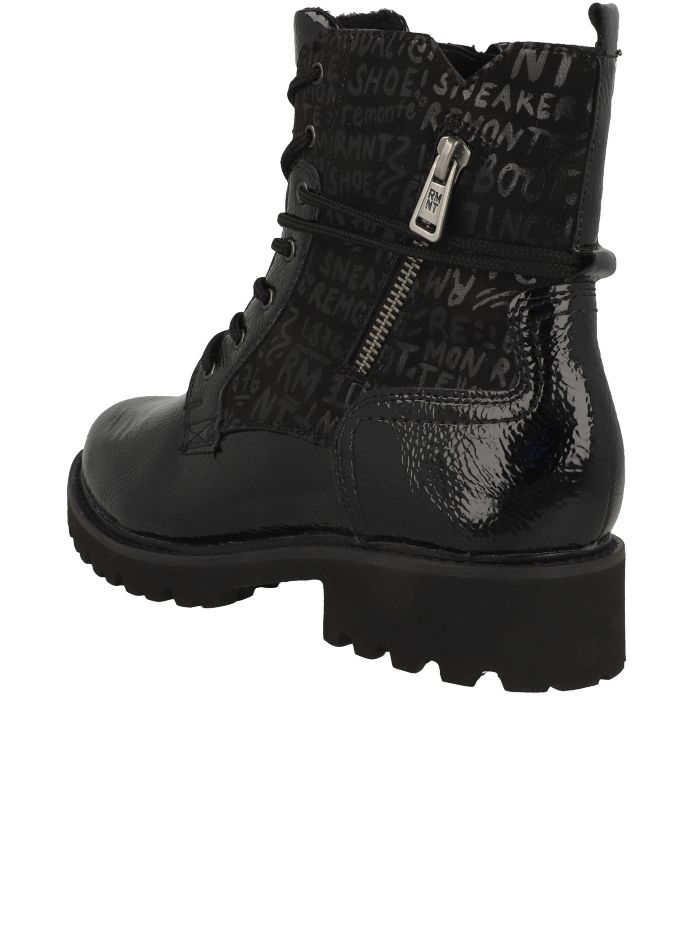 Bottines à lacets 'D8659' REMONTE en noir