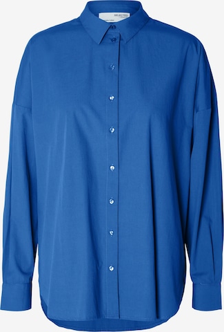 SELECTED FEMME Blouse 'LINA SANNI' in Blauw: voorkant