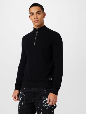 QS Sweater in Black: front