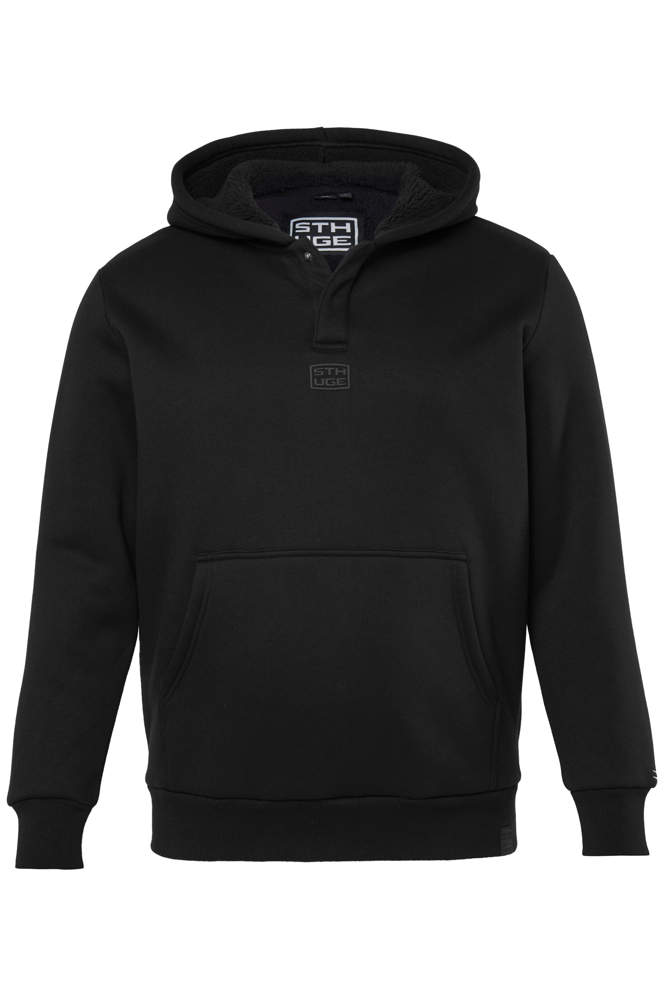 STHUGE Sweat jacket in Black: front