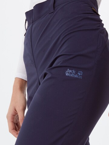 Regular Pantalon outdoor 'Activate' JACK WOLFSKIN en bleu