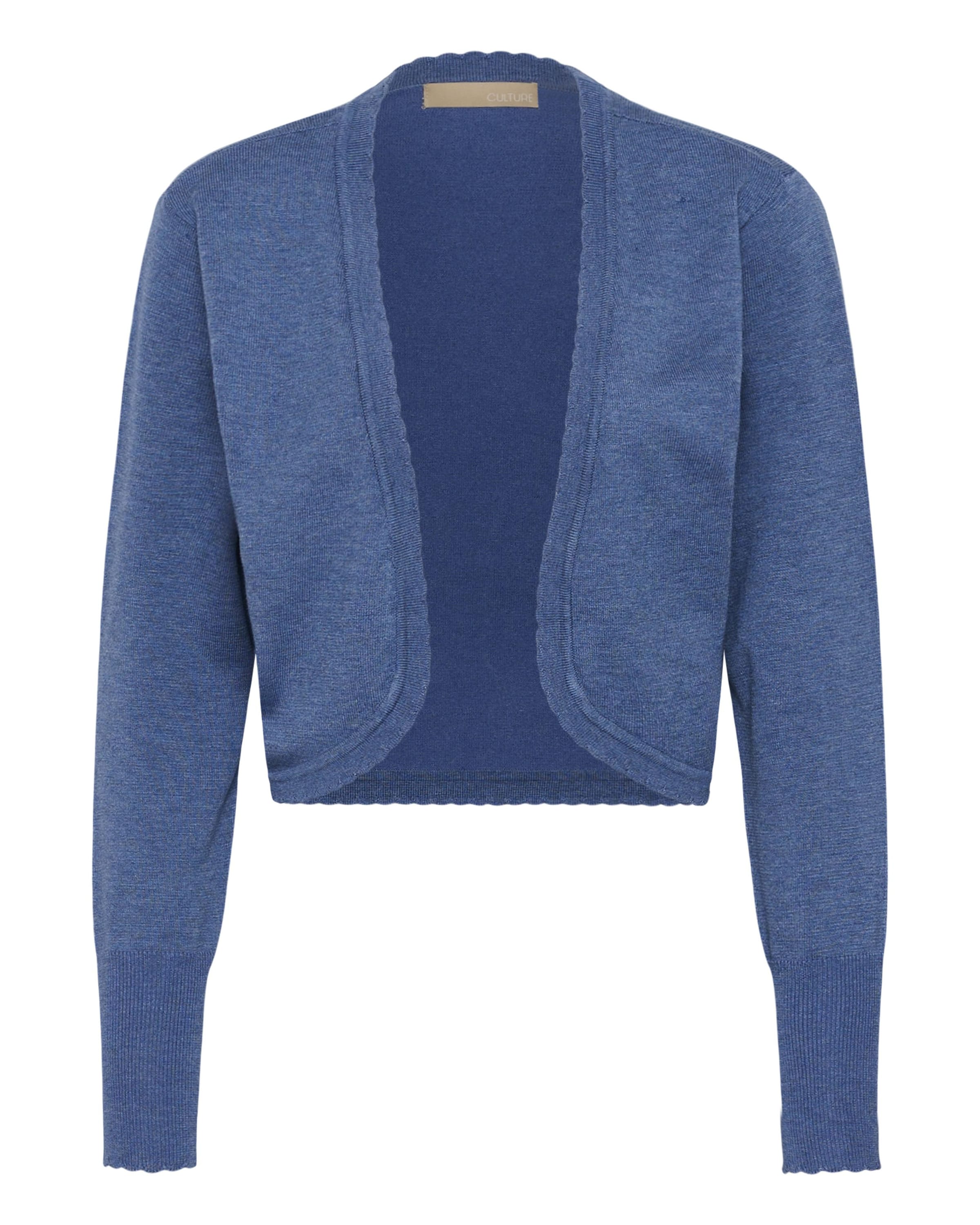 Cardigan 'Annemarie' CULTURE en bleu : devant