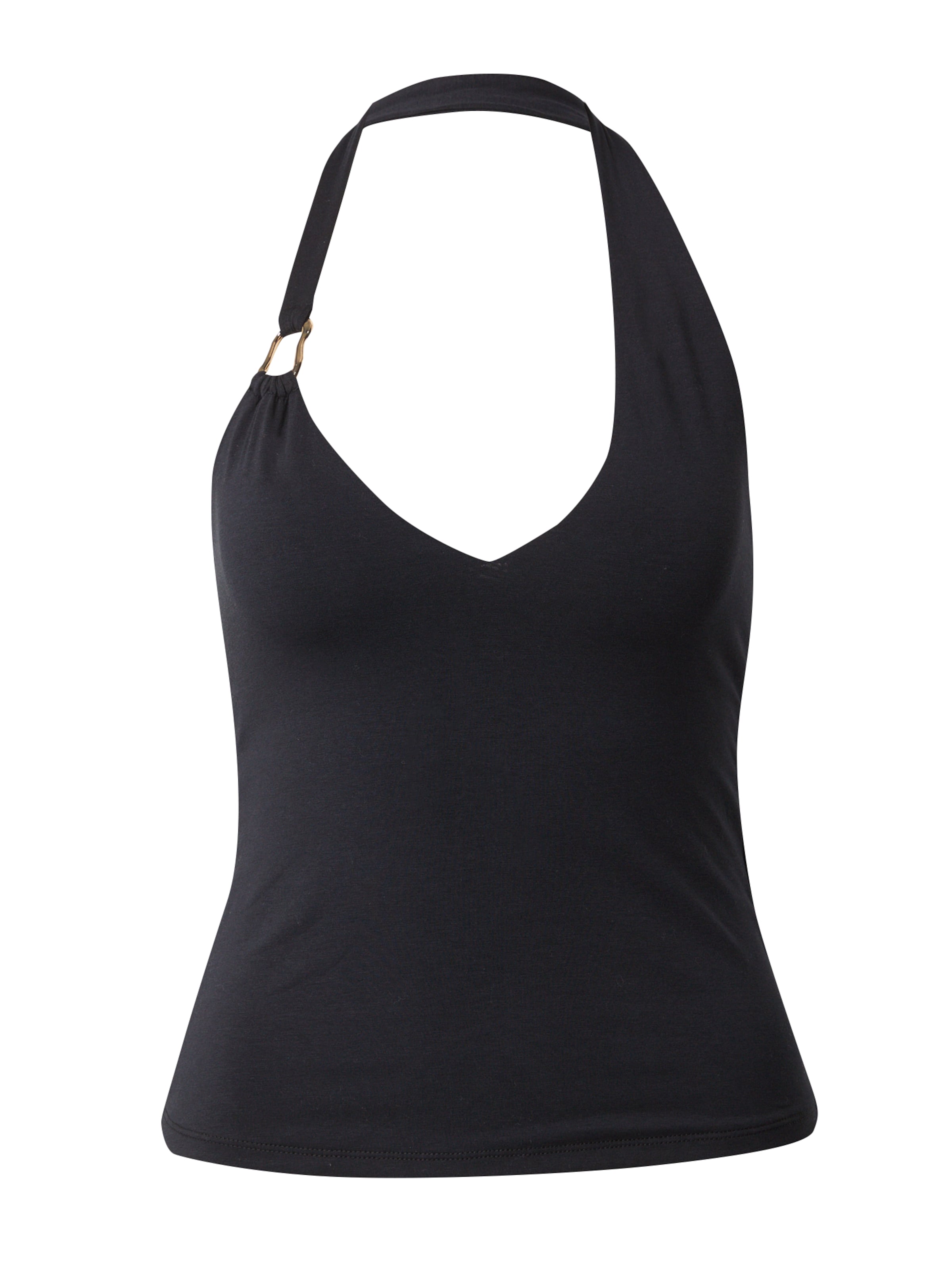 Abercrombie & Fitch Top in Schwarz: Vorderseite