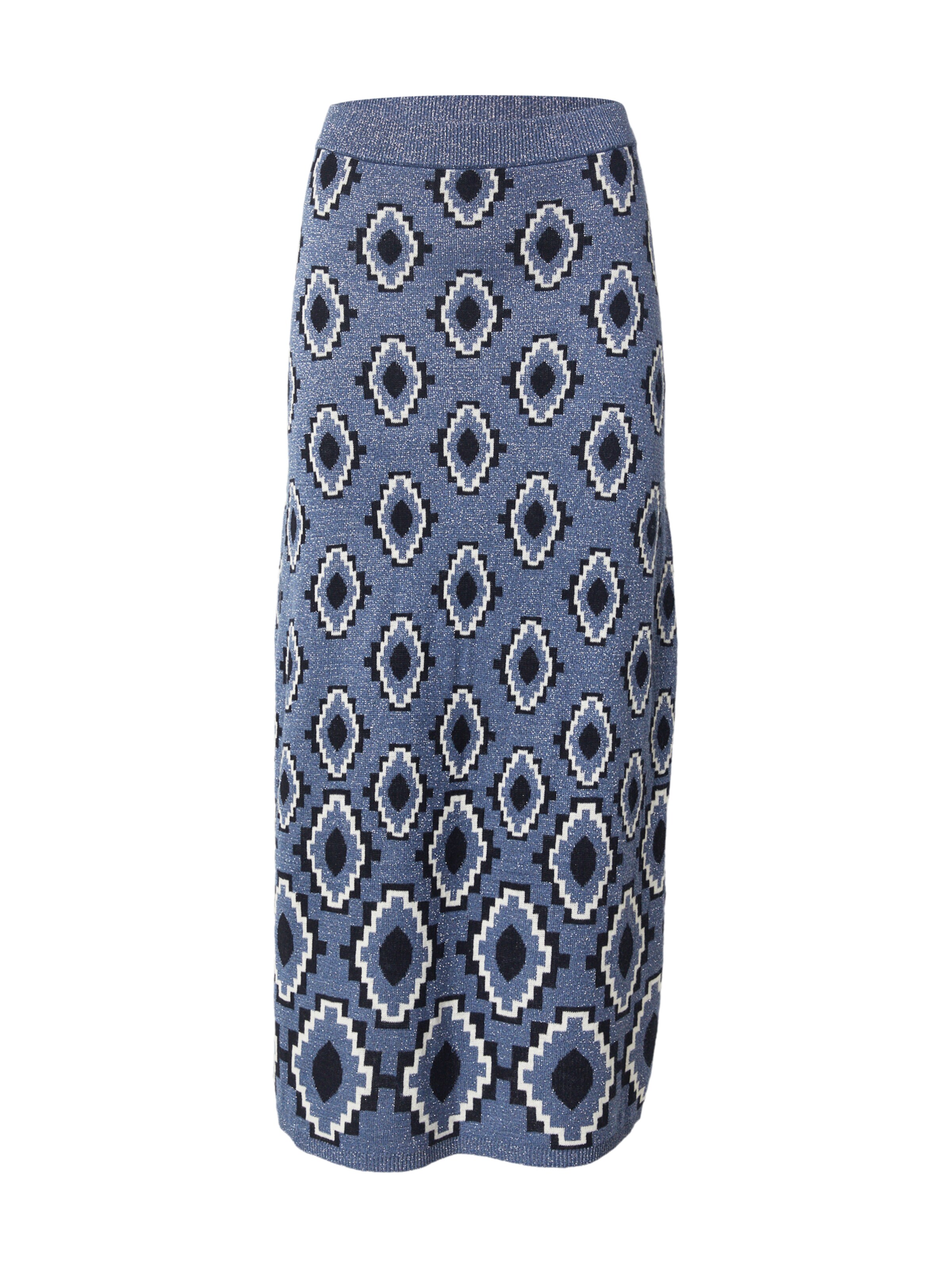 VILA Sukňa 'VISTREY' - Modrá: predná strana