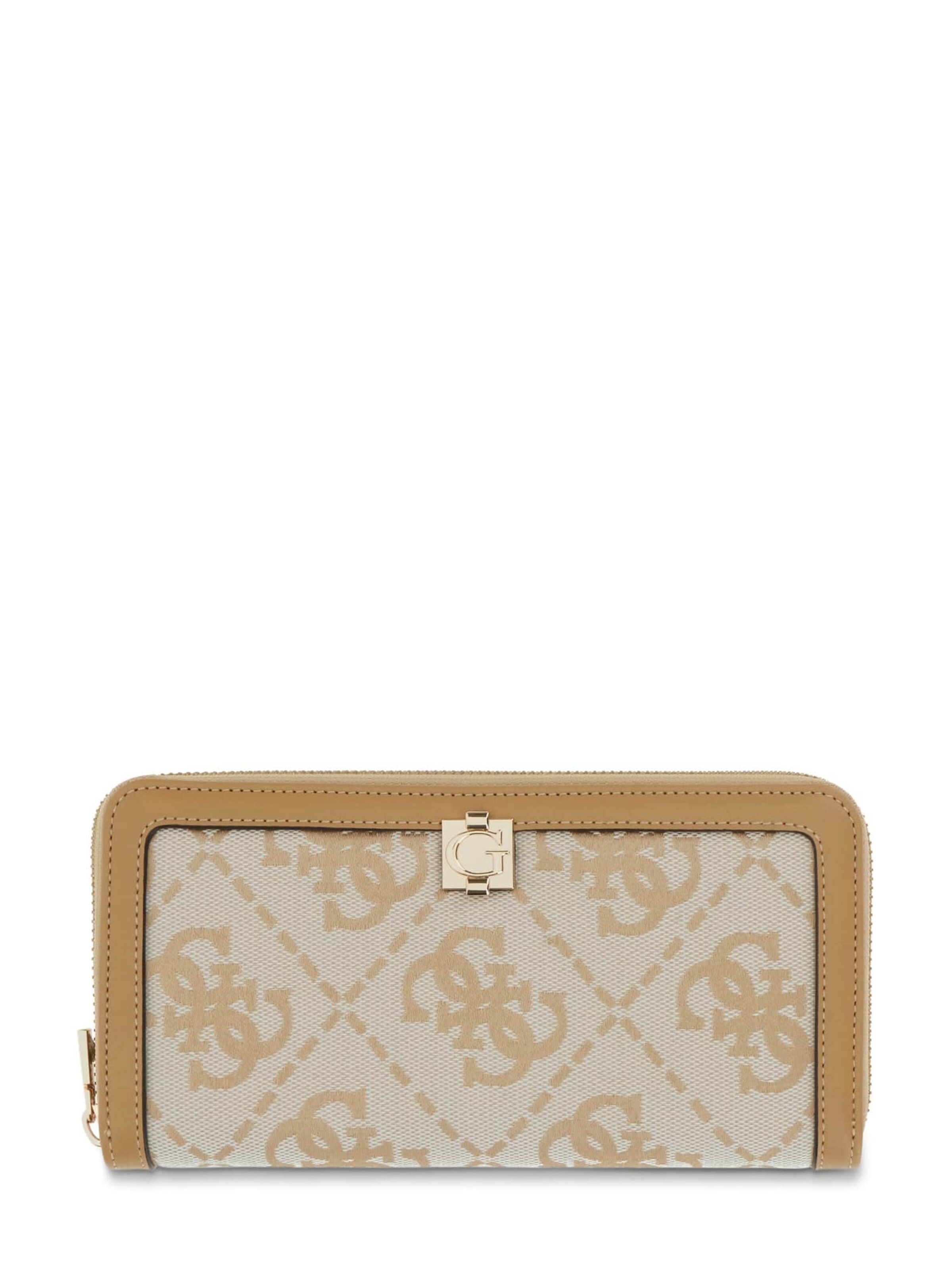 GUESS Wallet 'Audrey' in Beige: front