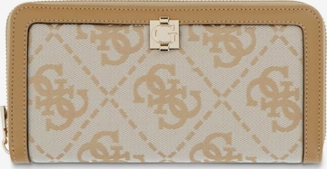 GUESS Wallet 'Audrey' in Beige: front