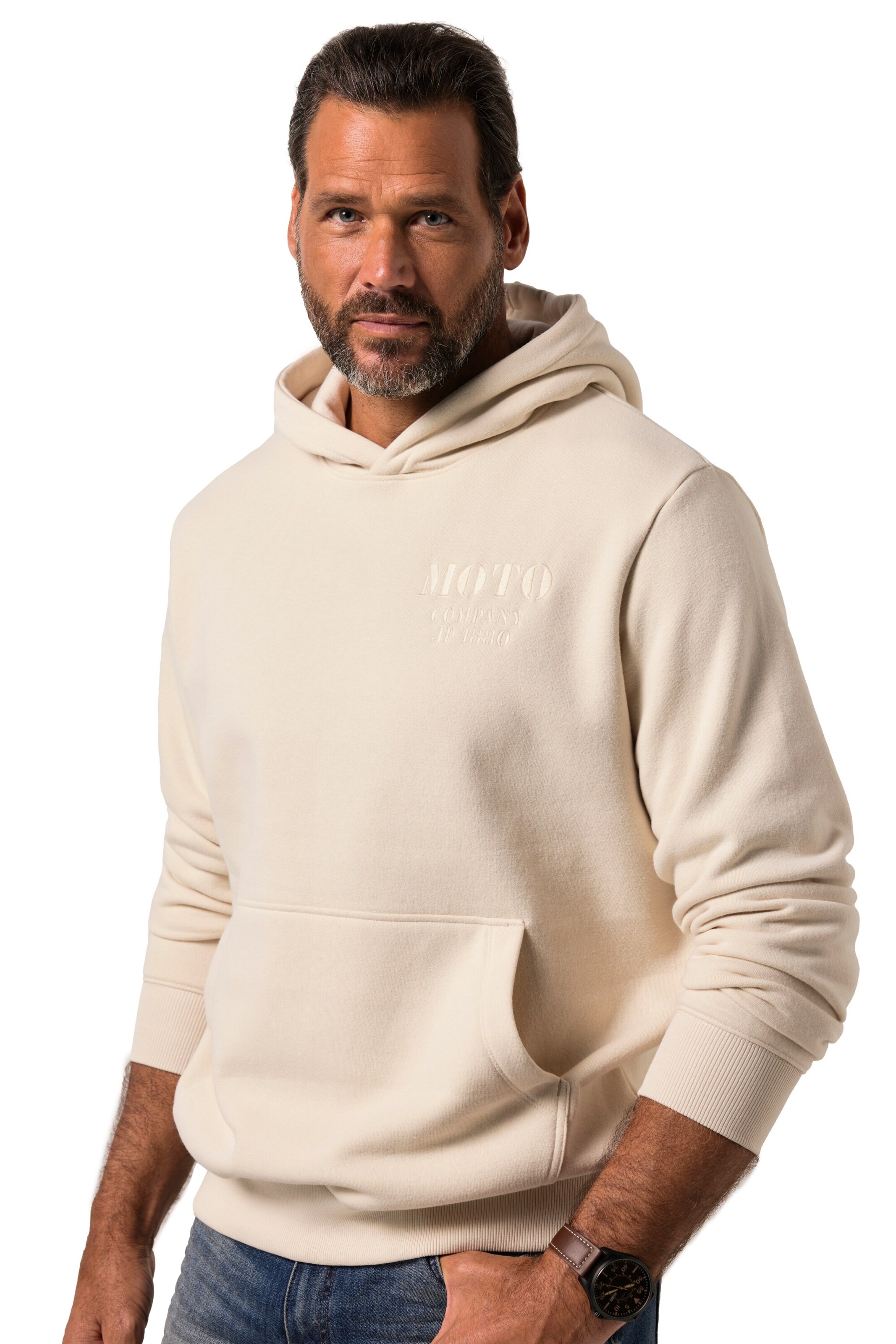 JP1880 Sweatshirt in Beige: front