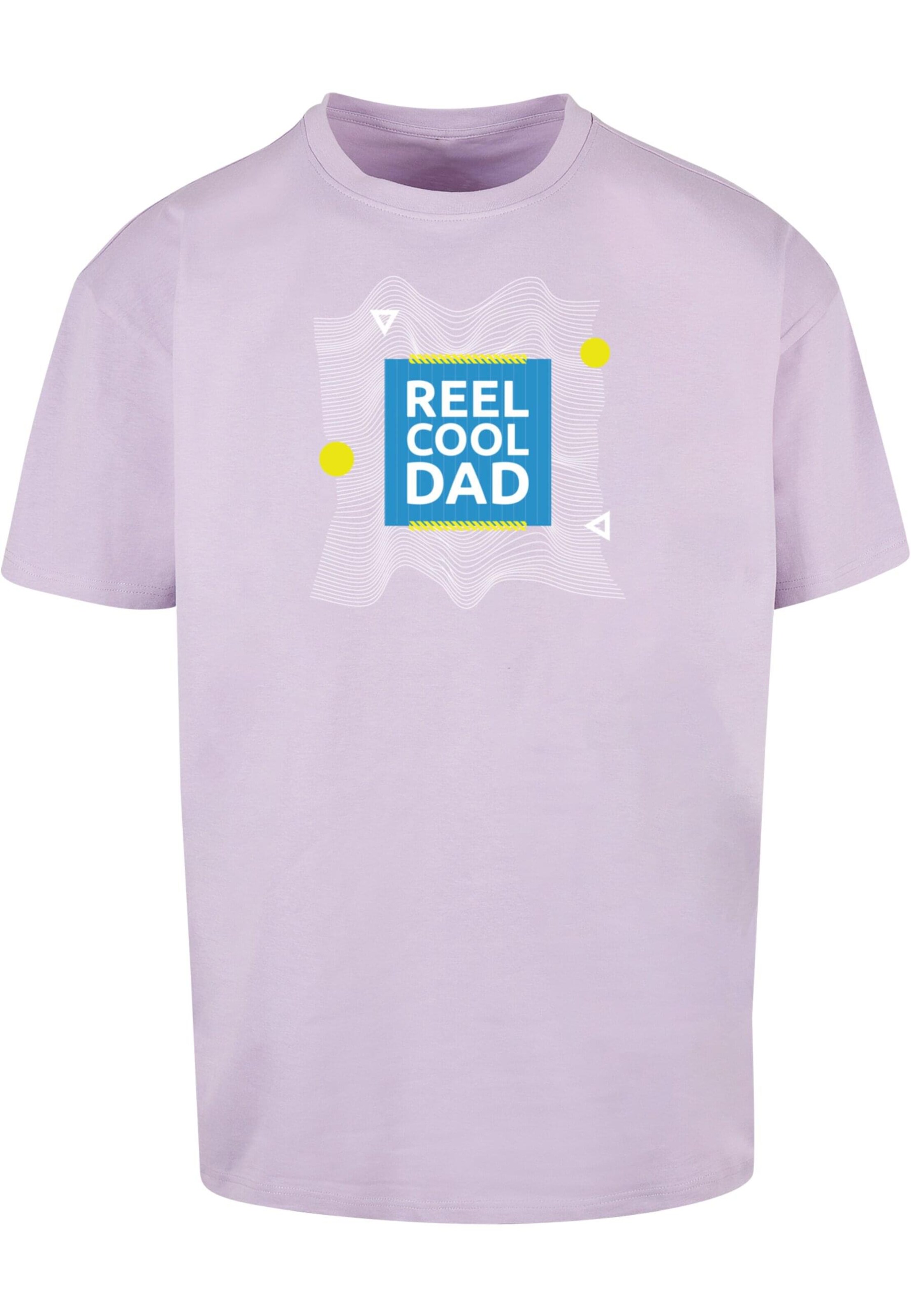 Merchcode Shirt 'Fathers Day - Reel cool dad' in Purple: front