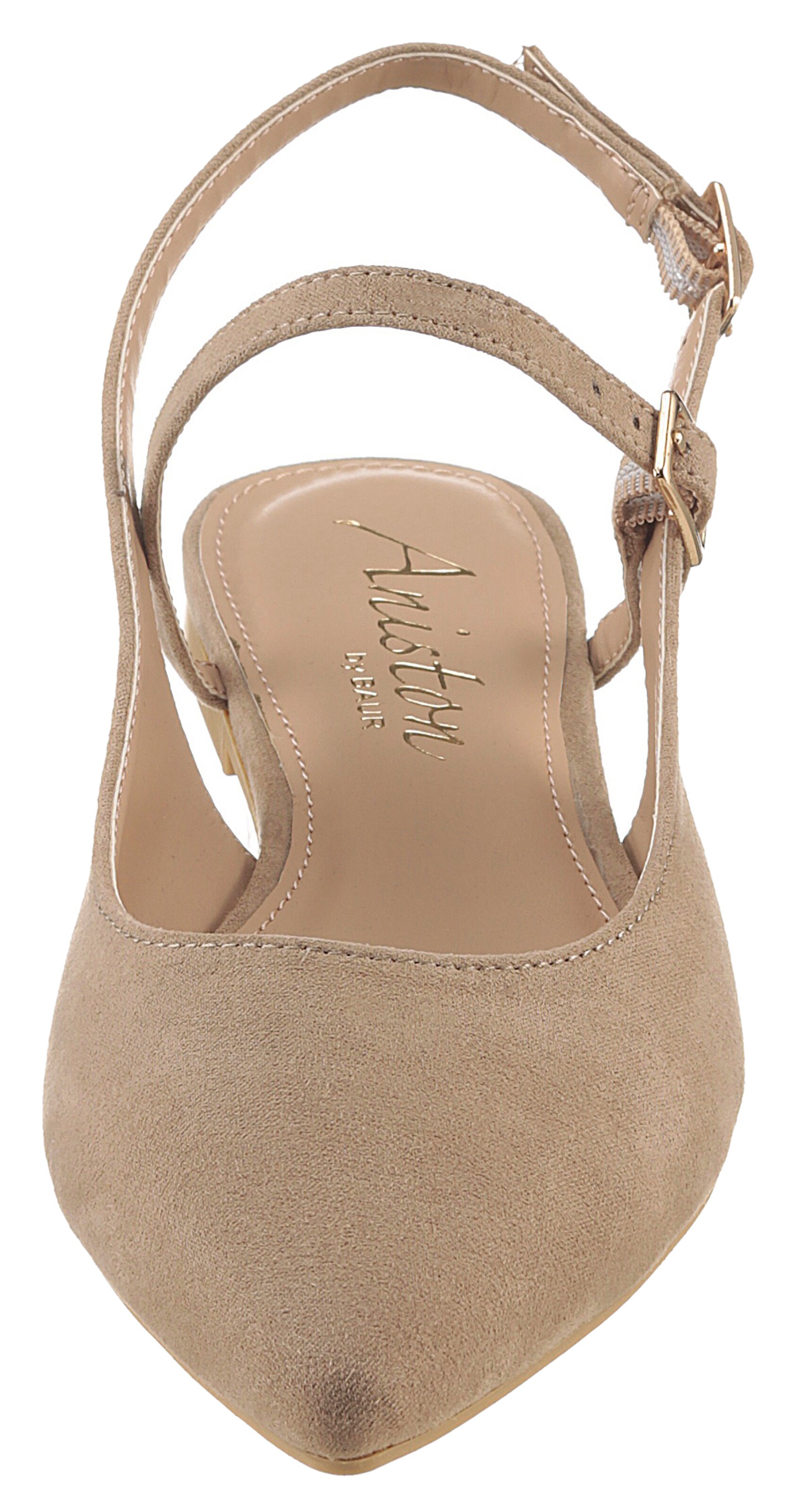 Aniston Ballet Flats with Strap in Grey