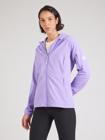 MAMMUT Athletic fleece jacket 'Madris' in Purple: front