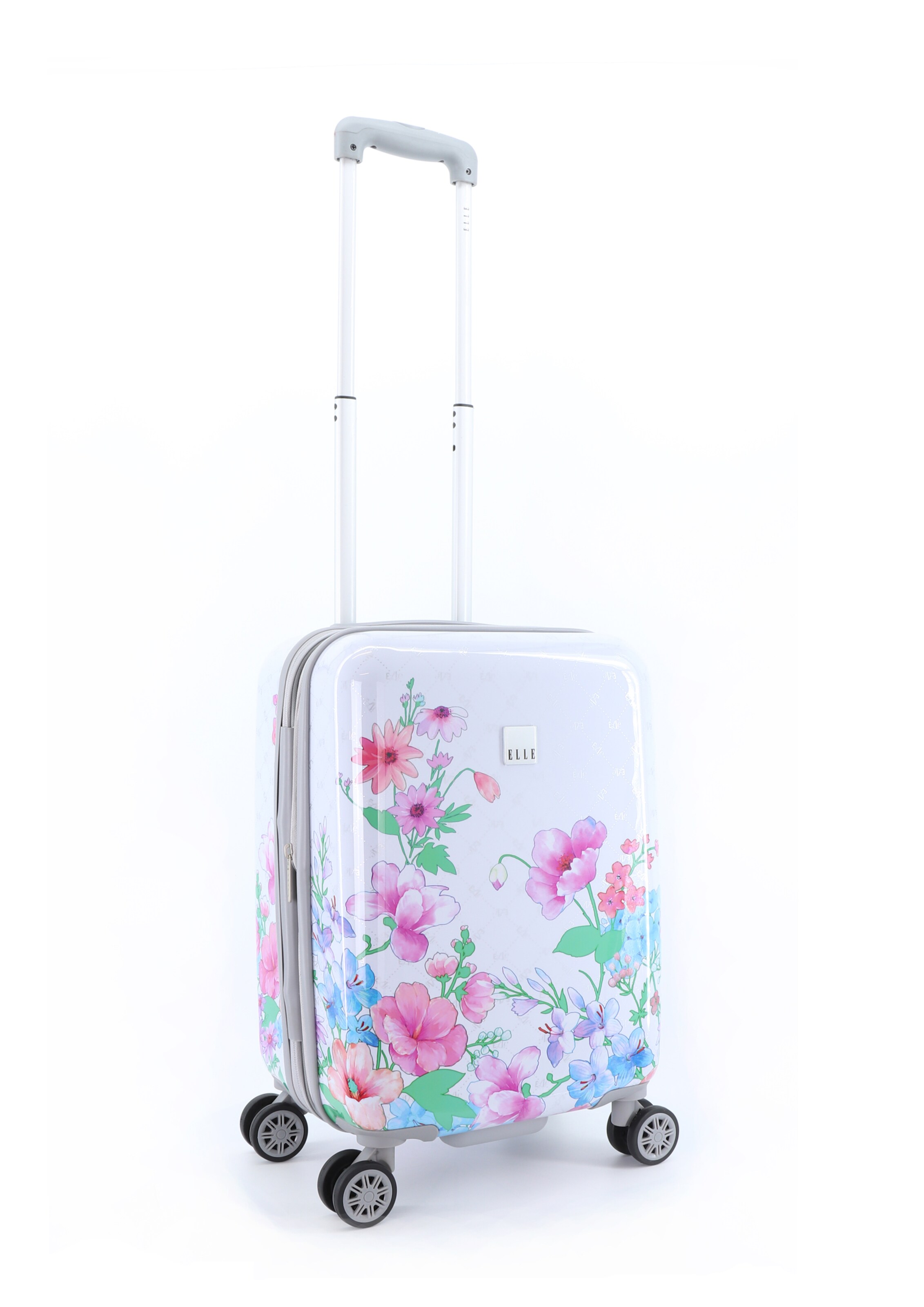 ELLE Suitcase 'Flower' in Purple