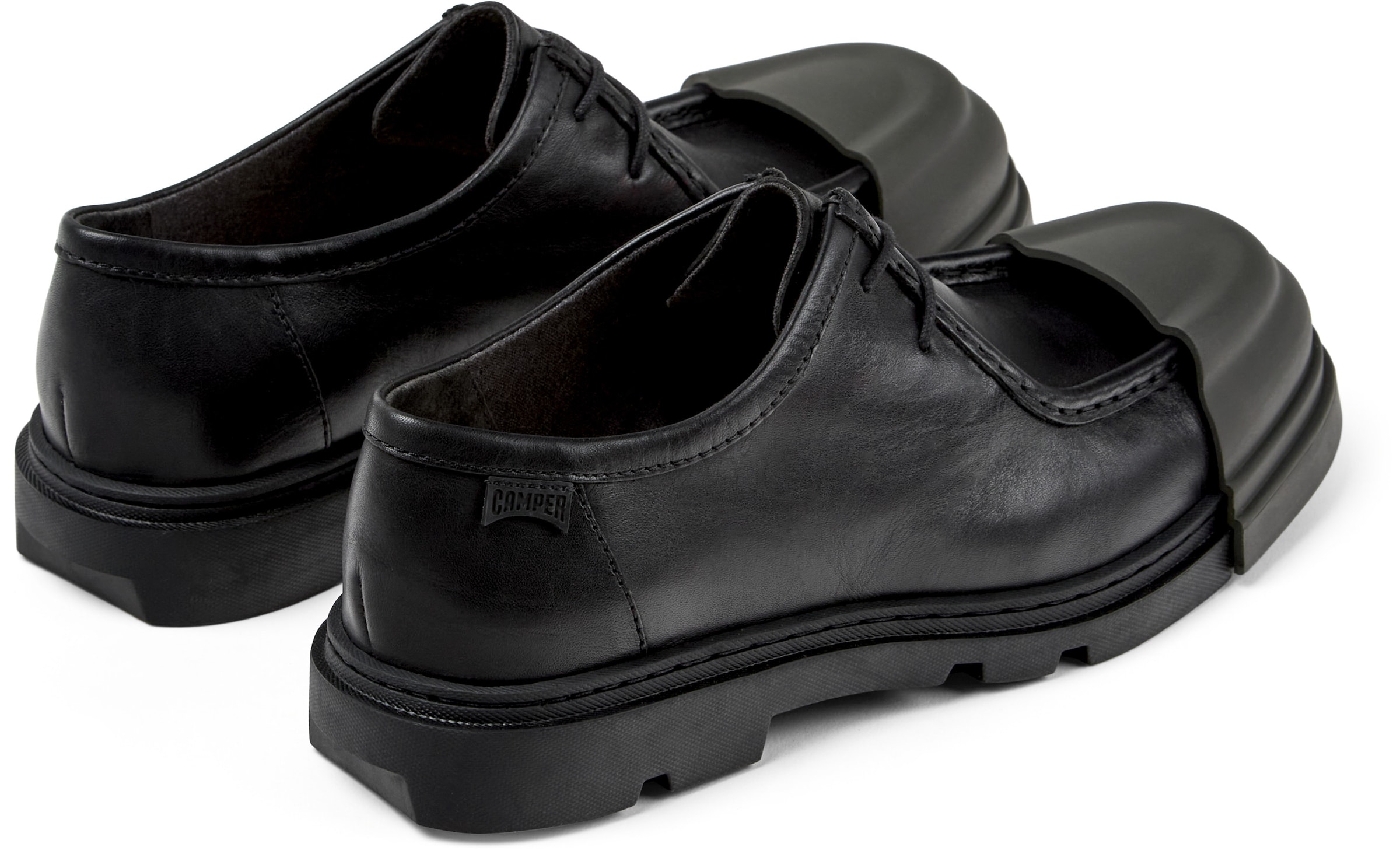 CAMPER Schnürschuhe 'Junction' in Schwarz