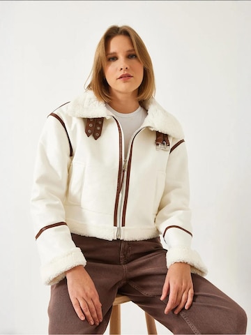 Veste mi-saison Bianco Lucci en blanc