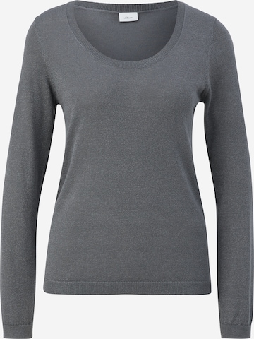 Pull-over s.Oliver BLACK LABEL en gris : devant