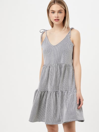 ABOUT YOU Obleka 'Charlotte' | temno modra / bela barva, Prikaz modela