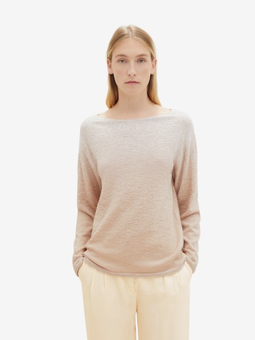 Pull-over TOM TAILOR en beige