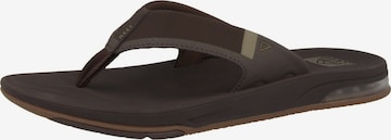 REEF Beach & Pool Shoes 'Fanning' in Brown: front